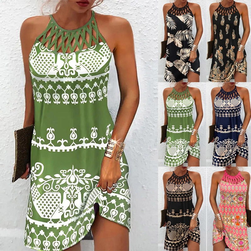 Levoire | Robe Avec Imprimé À Col Halter
