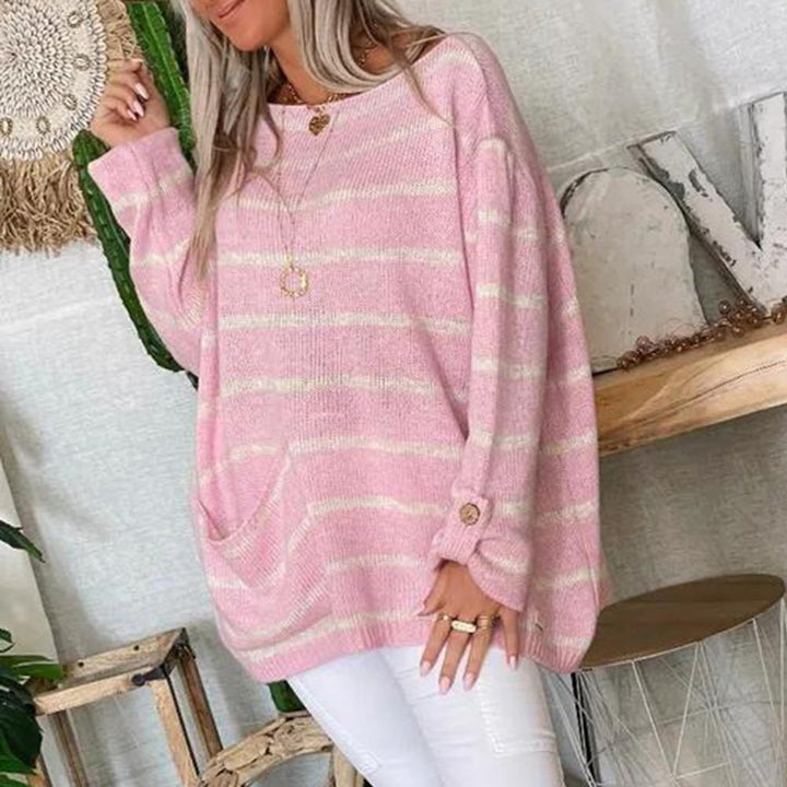 Levoire | Pull À Rayures À La Mode Pour Femmes Rosa