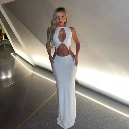 Levoire | Hahlokauløs Sans Manche Maxi-Robe