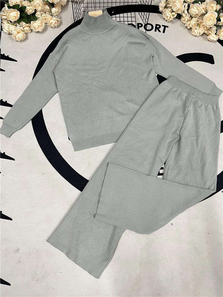 Levoire | Ensemble En Tricot Gris