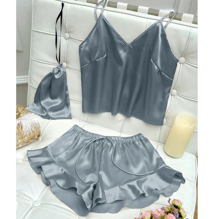 Levoire | Deux Pièces Pyjama Satin Gris
