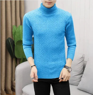 Levoire | Pull Classique Pour Homme À Motif Torsadé Pour Chaque Saison Bleu ciel