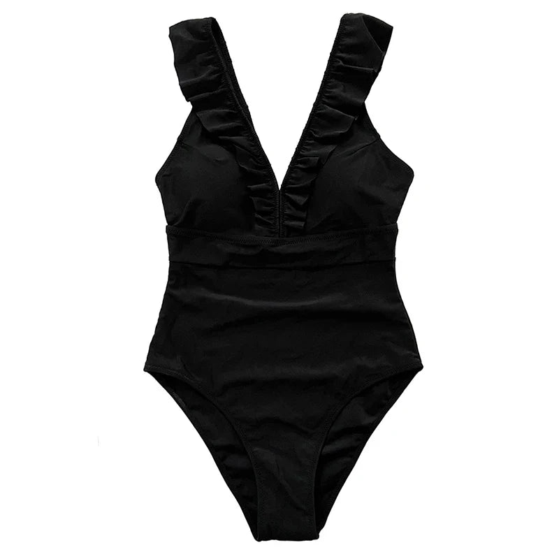 Levoire | Maillot Sexy Une-Pièce Femme Noir