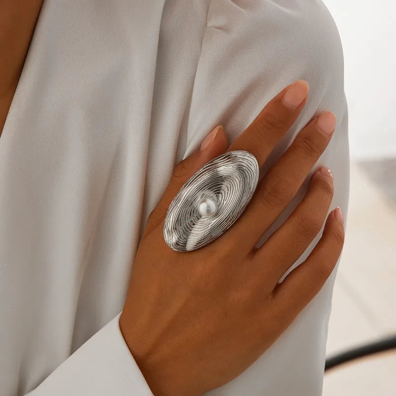 Levoire | Bague Perles Ajustable 05 Argent