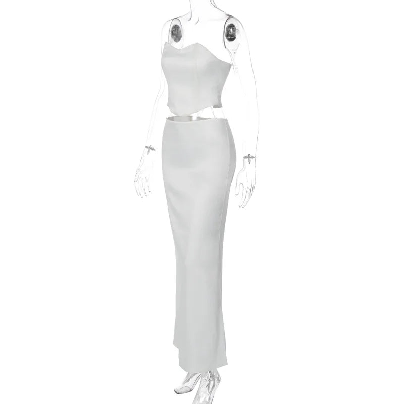 Levoire | Top Court Style Corset & Ensemble Jupe Longue