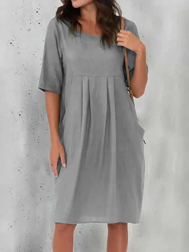 Levoire | Robe mi-longue élégante Gris