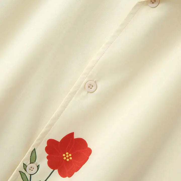 Levoire | Chemise À Fleurs À Manches Courtes