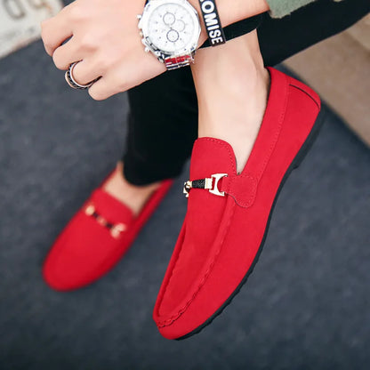 Levoire | Chics Chaussons En Daim Rot