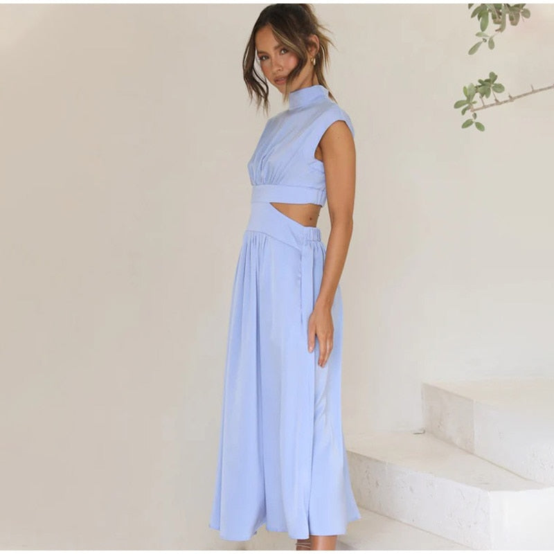 Levoire | Robe Courte Taille Haute Décolletée