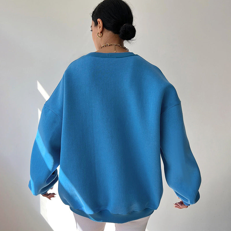 Levoire | Pull Col Rond Oversized À Manches Longues