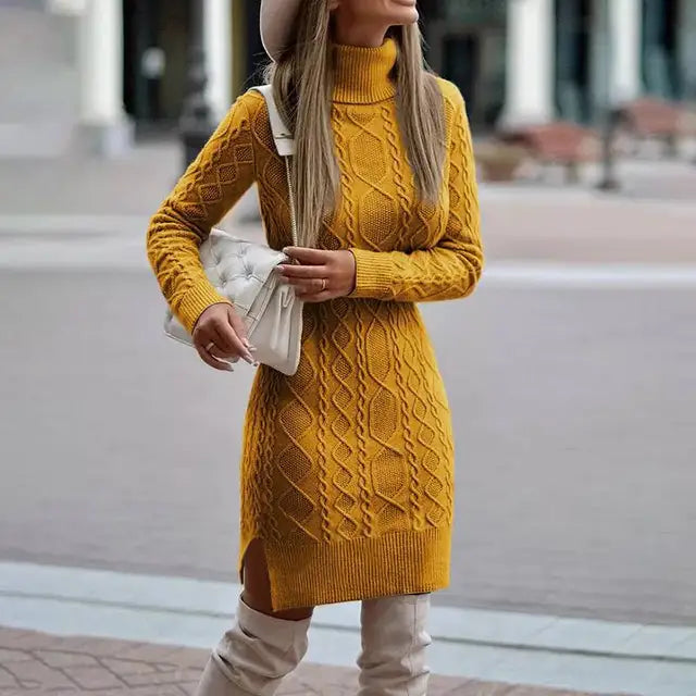 Levoire | Robe Midi Confortable Col Haut Gul