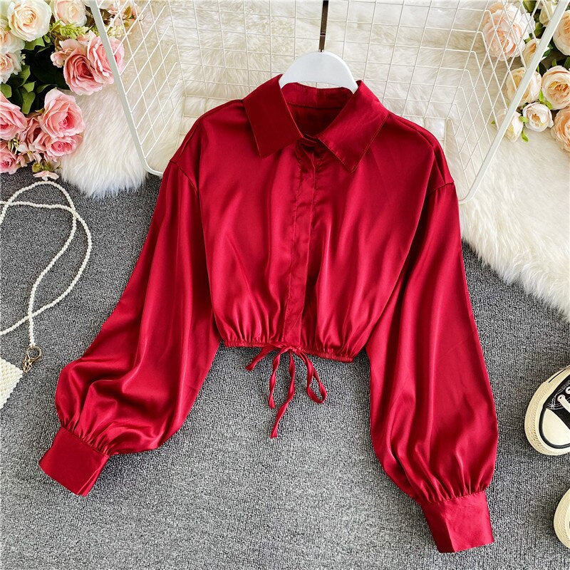 Levoire | Blouse Élégante Et Mode Pour Femmes Rouge Taille unique