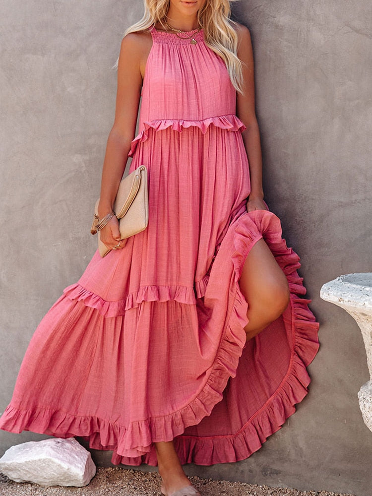 Levoire | Robe Dét Aré Avec Motif Rosa