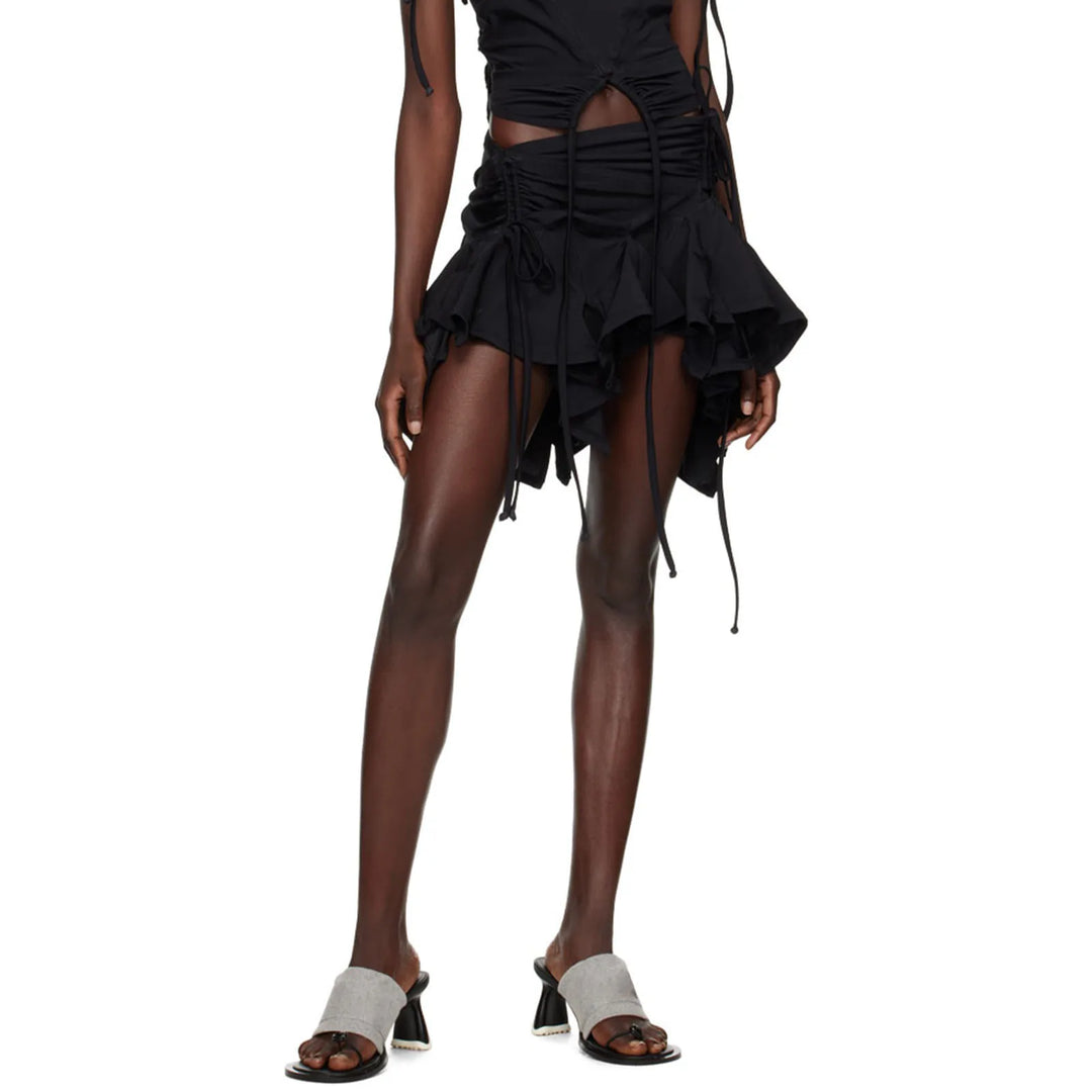 Levoire | Volant Asymétrique En Ruffles Jupe Mini