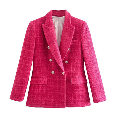 Levoire | Blazer Ajusté Pour Femmes Rose rouge