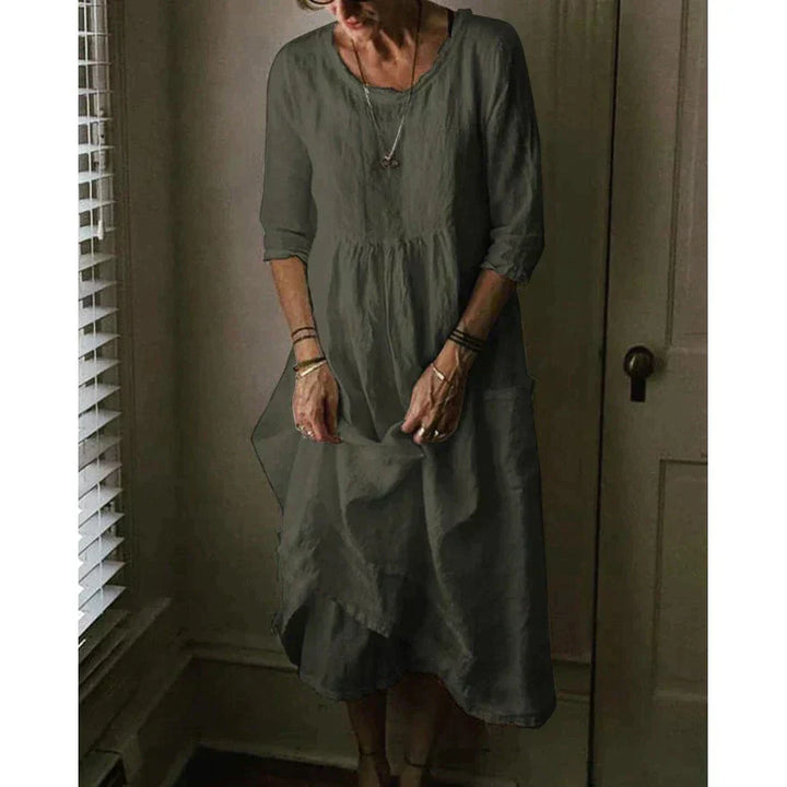 Levoire | Robe D'Été Légère En Bleu Ciel Vert foncé