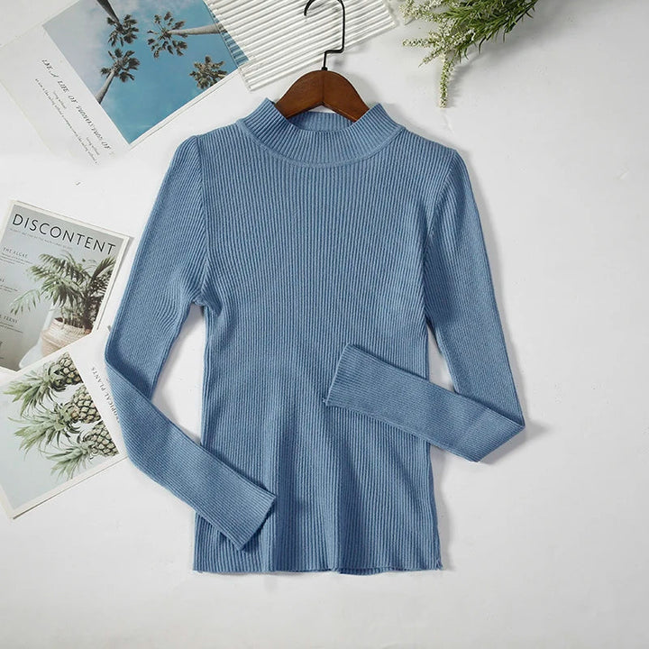 Levoire | Pull Douillet Avec Col Roulé Bleu marine Taille unique