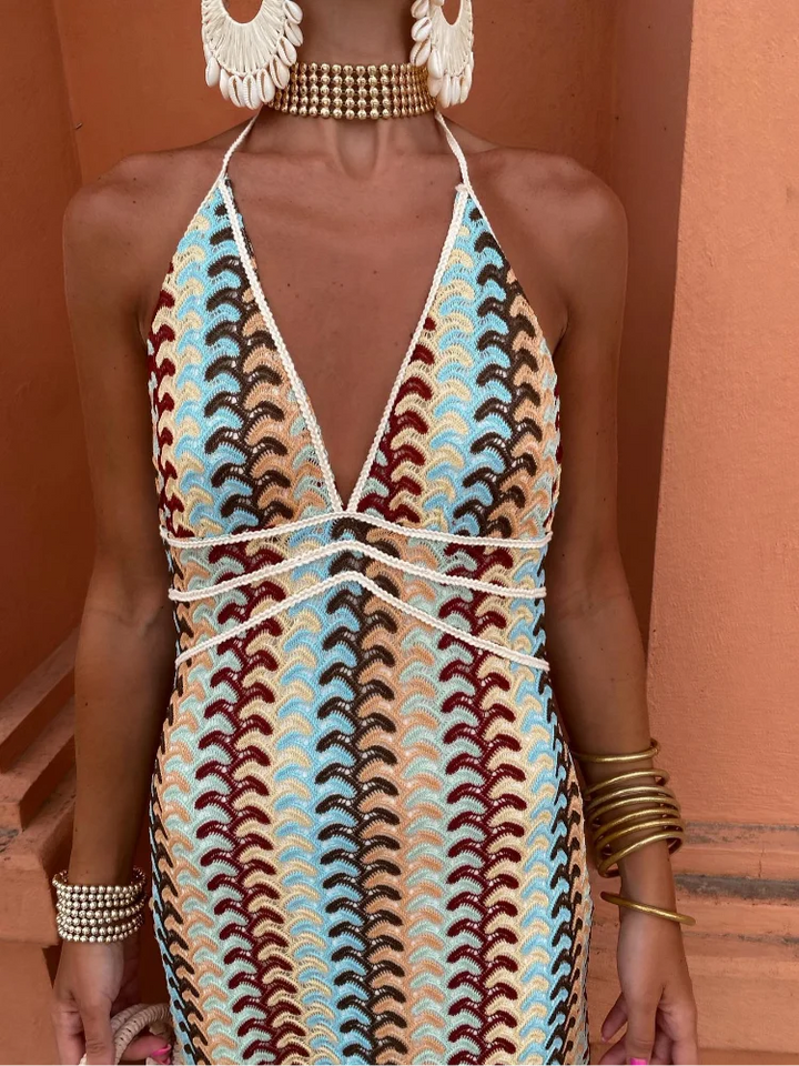 Levoire | Robe Sans Dos À Décolleté En V
