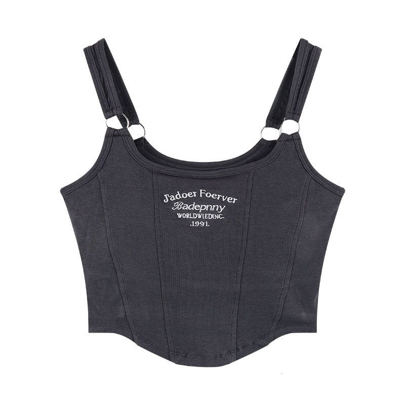Levoire | Crop Top - Funky & Fabuleux Gris Taille unique