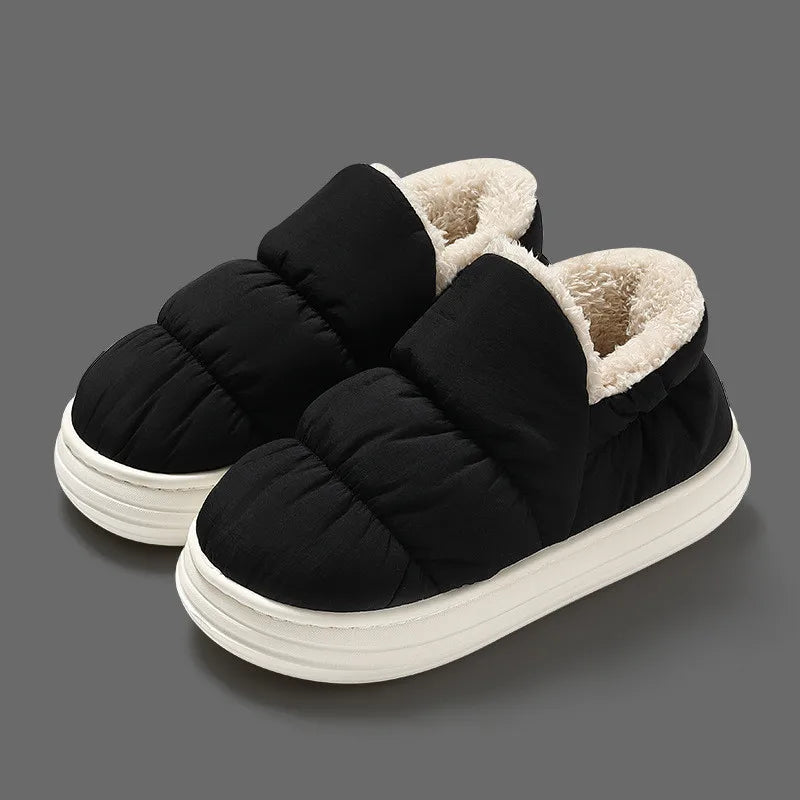 Levoire | Chaussons Imperméables Avec Doublure En Polaire Et Semelle Antidérapante Pour Le Confort Noir