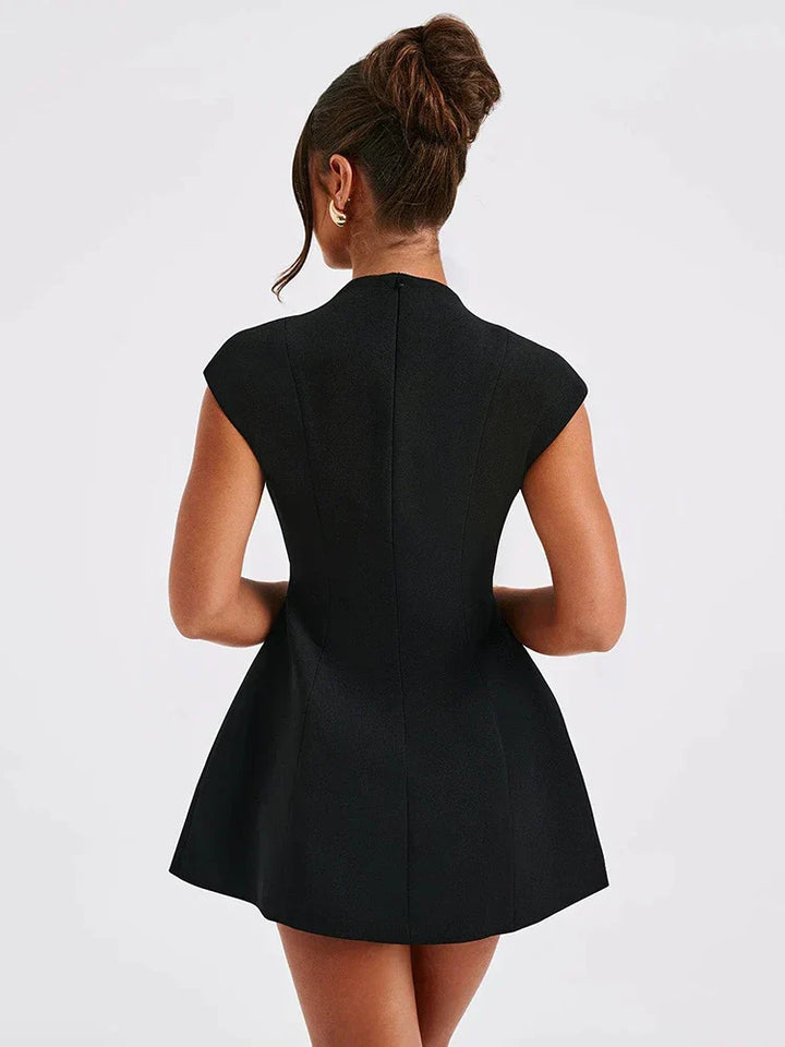 Levoire | Sexy noir mini robe sans manches