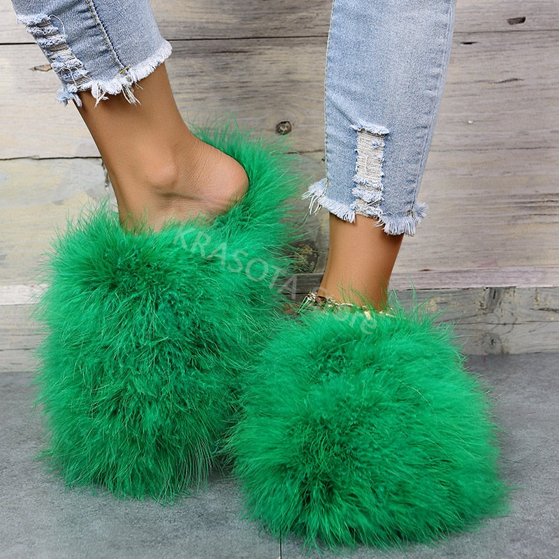 Levoire | Chaussures Slipper Plat Vert