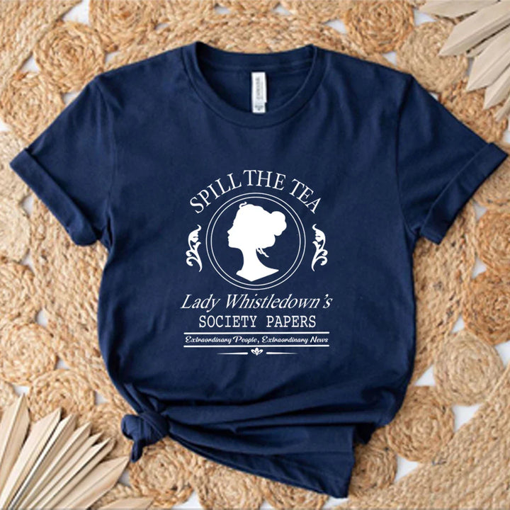Levoire | Blouse Avec Motif Élégant De La Série Bridgerton Bleu foncé