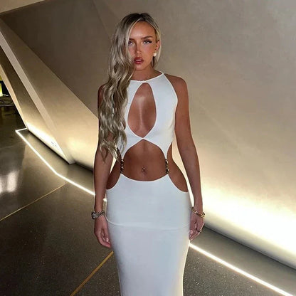 Levoire | Hahlokauløs Sans Manche Maxi-Robe