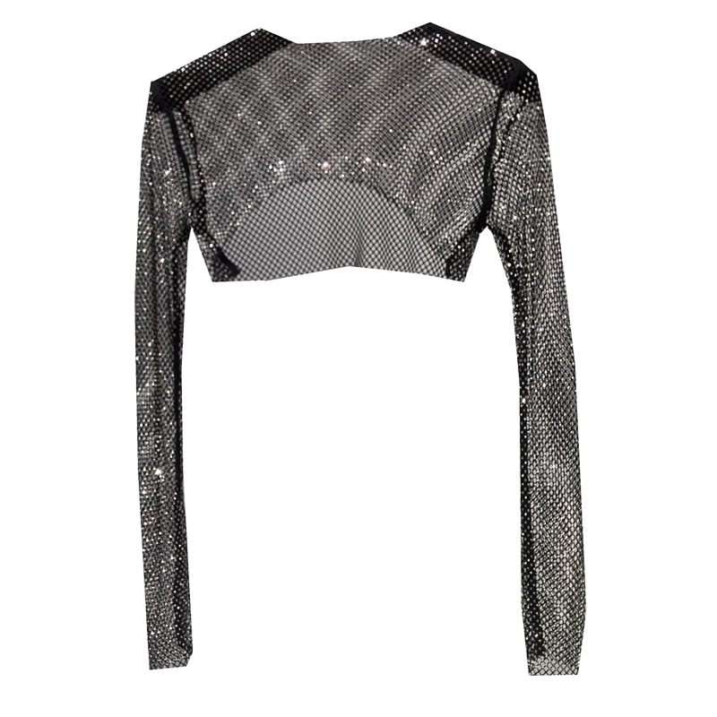 Levoire | Mode Nouvelle Sexy Cristal Court T-Shirt
