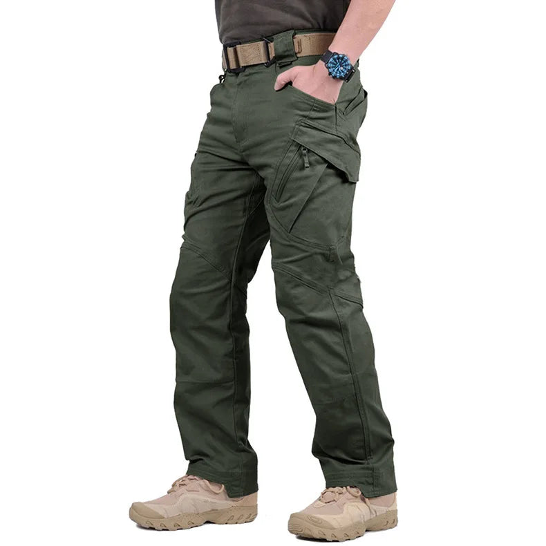 Levoire | Pantalons cargo avec plusieurs poches Vert