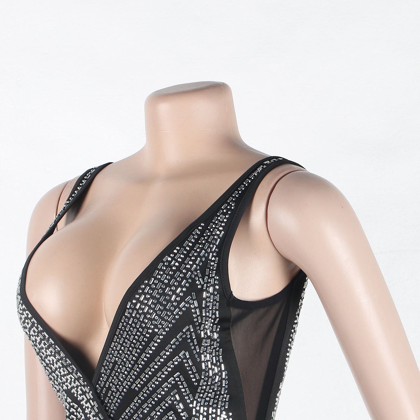 Levoire | Robe Maxi V En Cristal Dyp