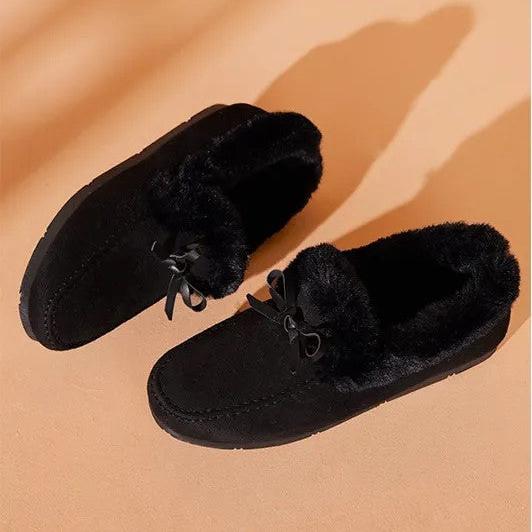 Levoire | Chaussures en cuir à semelle plate antidérapante chaude