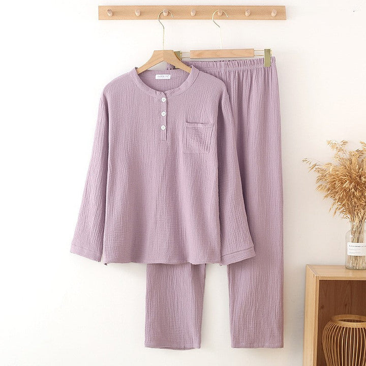 Levoire | Ensemble De Pyjama Décontracté En Coton Lila