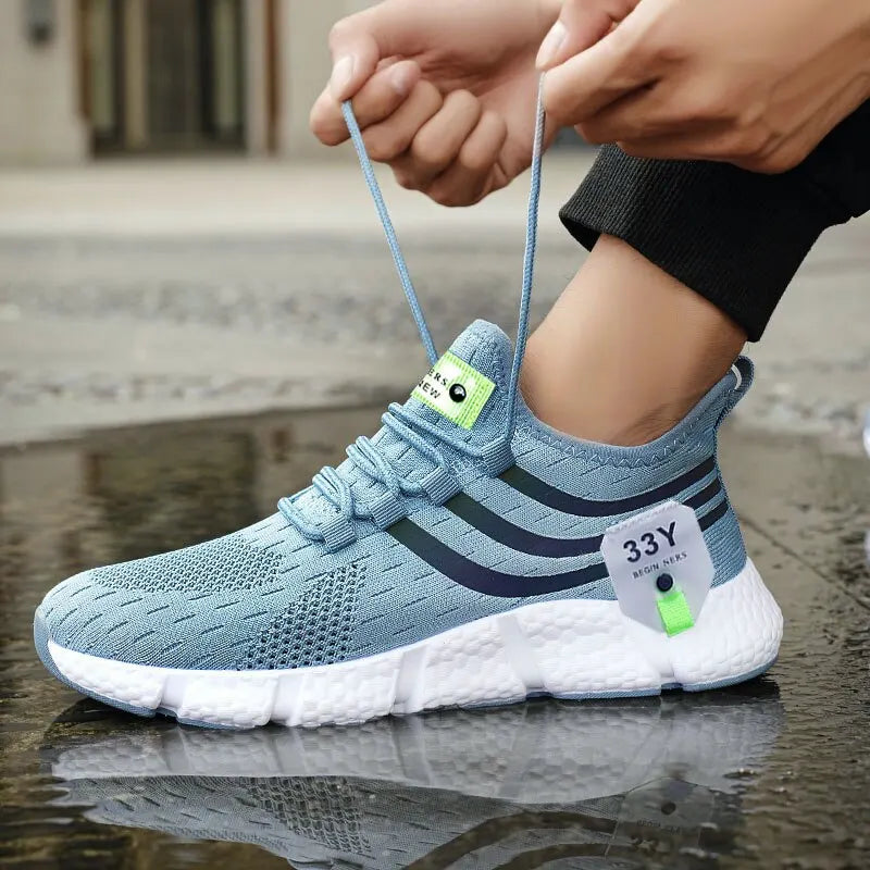 Levoire | Chaussures De Padel Flexibles Avec Semelle Ergonomique Pour Hommes Bleu