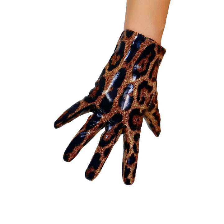 Levoire | Gants En Cuir Classiques Pour Femmes Léopard 21cm M