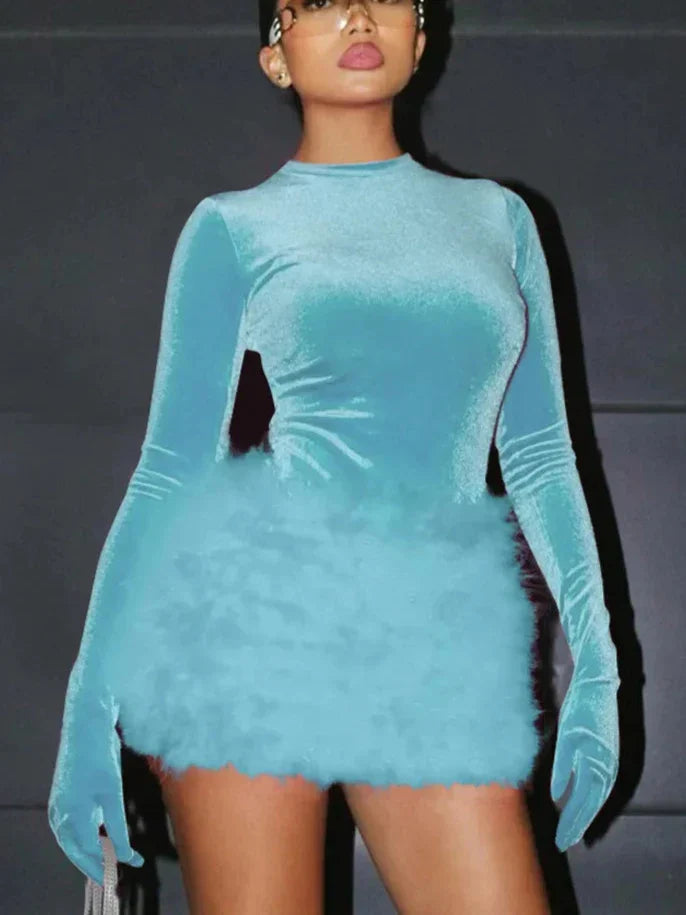 Levoire | Velours Manches Longues Gants Simples