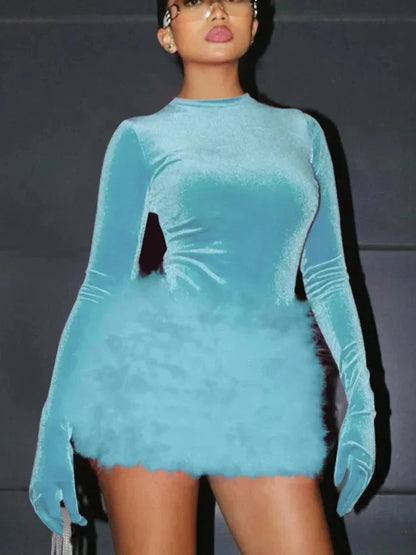 Levoire | Velours Manches Longues Gants Simples