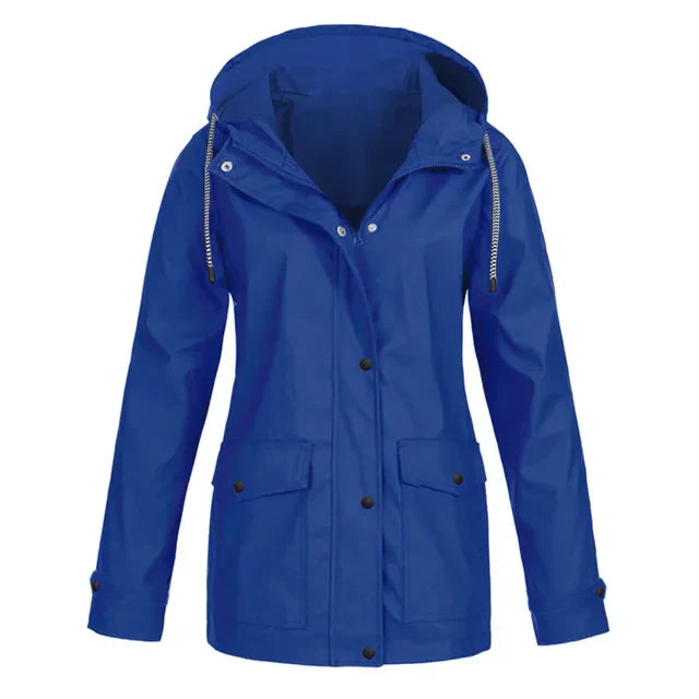 Levoire | Veste De Pluie Légère Avec Capuche Bleu
