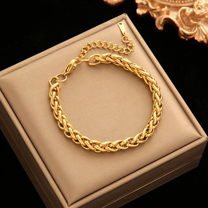 Levoire | Bracelet En Acier Inoxydable Doré B191