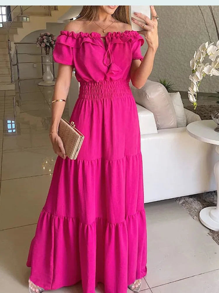 Levoire | Robe Maxi Breeze Rosa