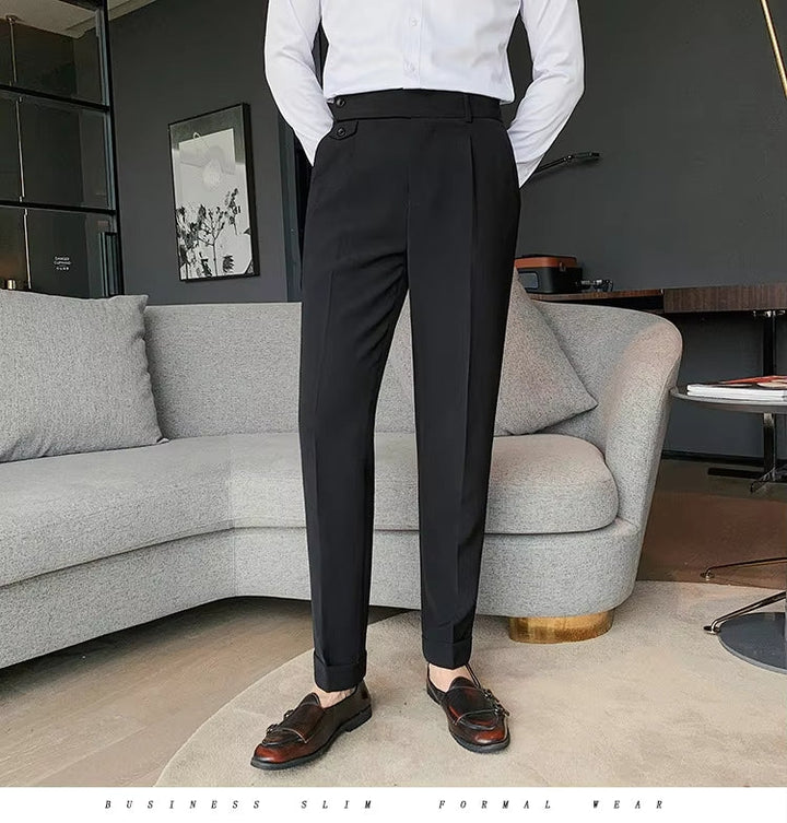 Levoire | Combinaison Formelle Taille Haute Premium Pour Homme Noir