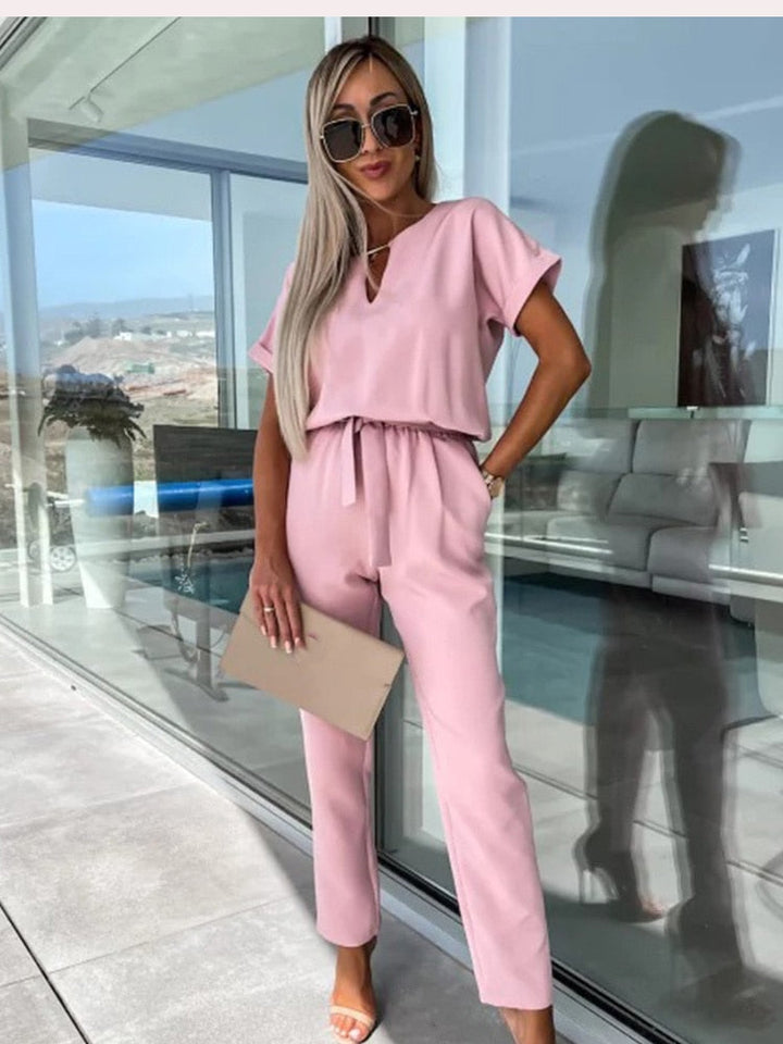 Levoire | Pantalon Large Salopette D'Été Rosa