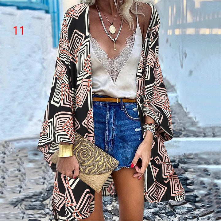 Levoire | Blouse Florale Décontractée Lâche Plage