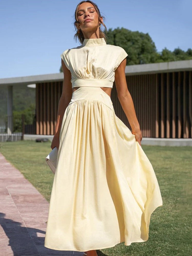 Levoire | Robe Courte Taille Haute Décolletée