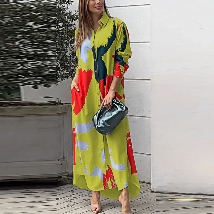 Levoire | Robe Élégante Coupe Cintrée Jaune