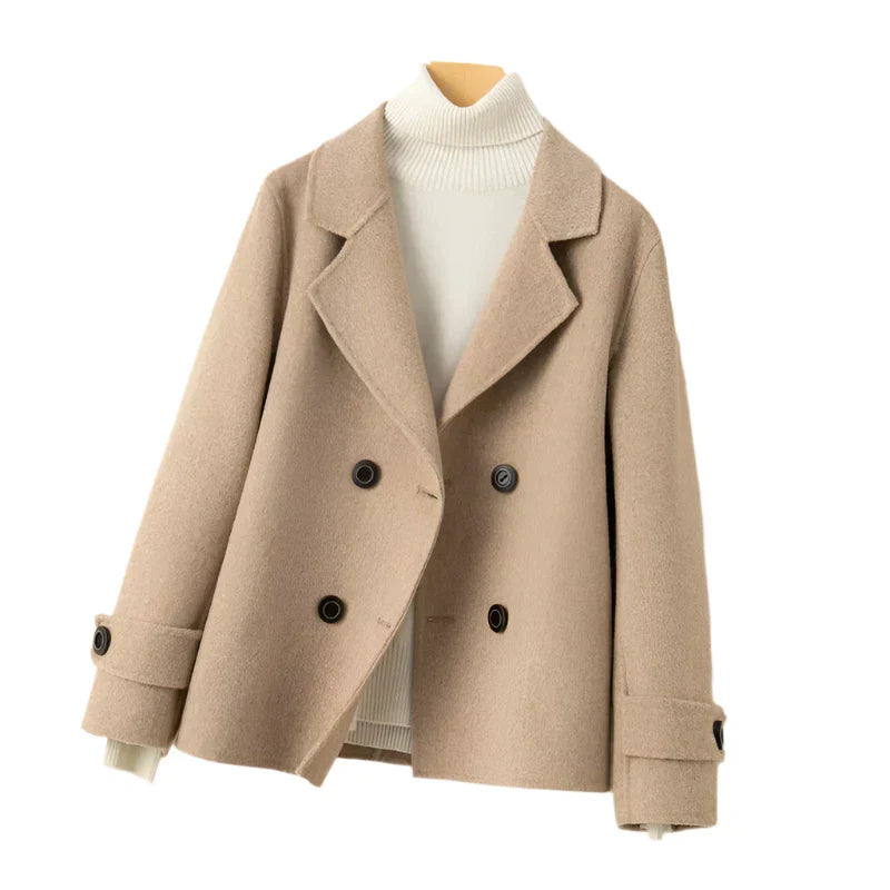 Levoire | Blazer Élégant Aspect Cachemire Carmel