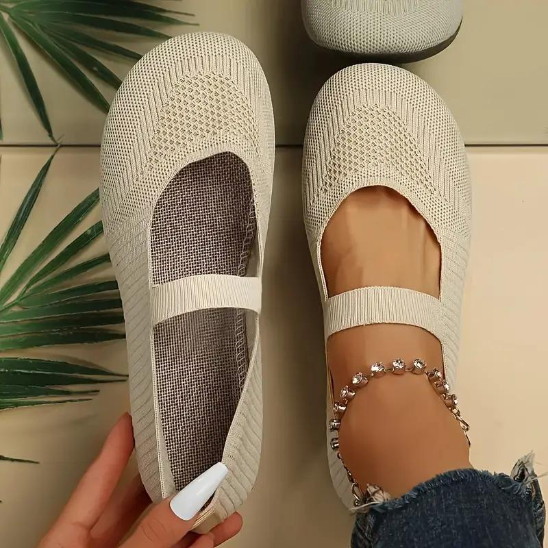 Levoire | Chaussures En Toile, Légères, Glissantes, À Semelle Plate, Chaussures D'Été Beige