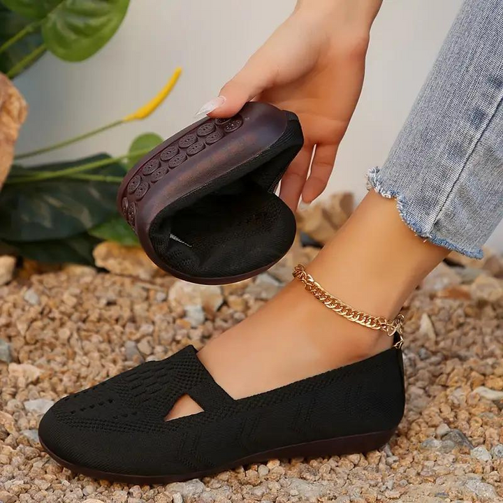 Levoire | Chaussures En Toile, Légères, Glissantes, À Semelle Plate, Chaussures D'Été Classique Noir