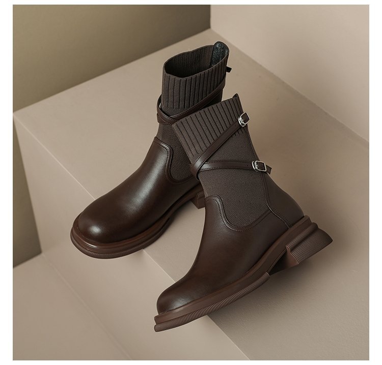 Levoire | Retro Épais Chaussure À Talon Classique Chaussures À Semelle Chunky