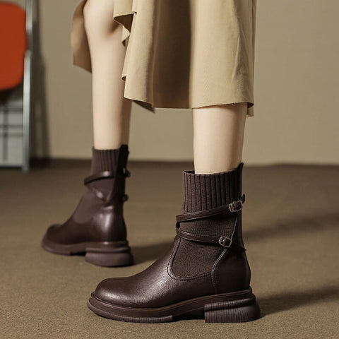 Levoire | Retro Épais Chaussure À Talon Classique Chaussures À Semelle Chunky